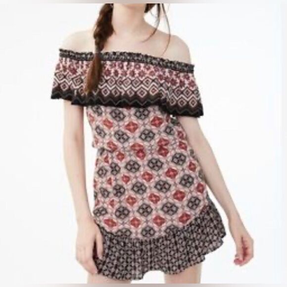 aeropostale womens off the shoulder boho dress - Picture 1 of 13